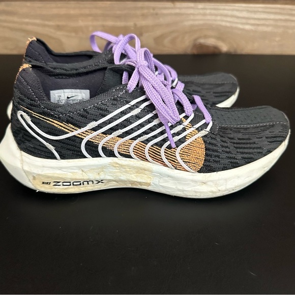 Nike Pegasus Turbo Next Nature Womens 7 Running Shoes Black Orange Athleisure - Picture 5 of 11